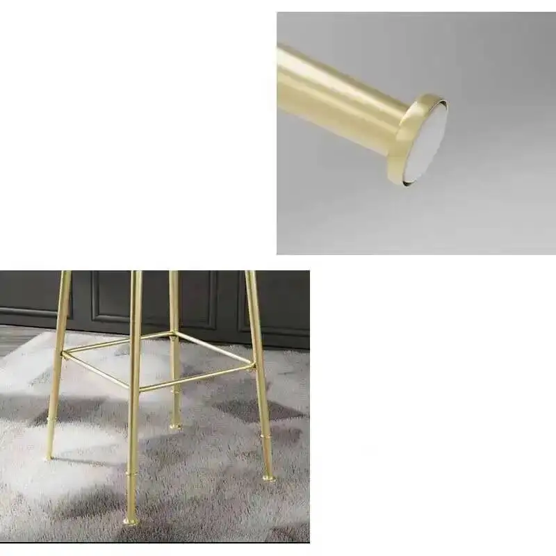 Nordic Luxury Chair Home Bar Light Golden Bar Stool Modern Simple High Chair Back Bar Stool Balcony Restaurant Furniture
Nordic Luxury Chair Home Bar Light Golden Bar Stool Modern Simple High Chair Back Bar Stool Balcony Restaurant Furniture