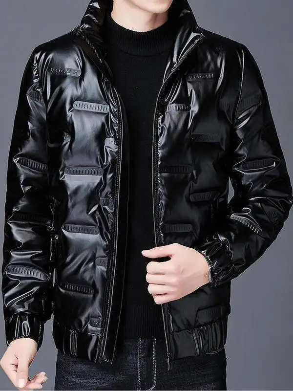 Glossy Lightweight Thiened ort Cotton Jaet Men's Stand Collar Winter Outerwear Faionable Korean Sle Warmth Youth Trend
Glossy Lightweight Thiened ort Cotton Jaet Men's Stand Collar Winter Outerwear Faionable Korean Sle Warmth Youth Trend