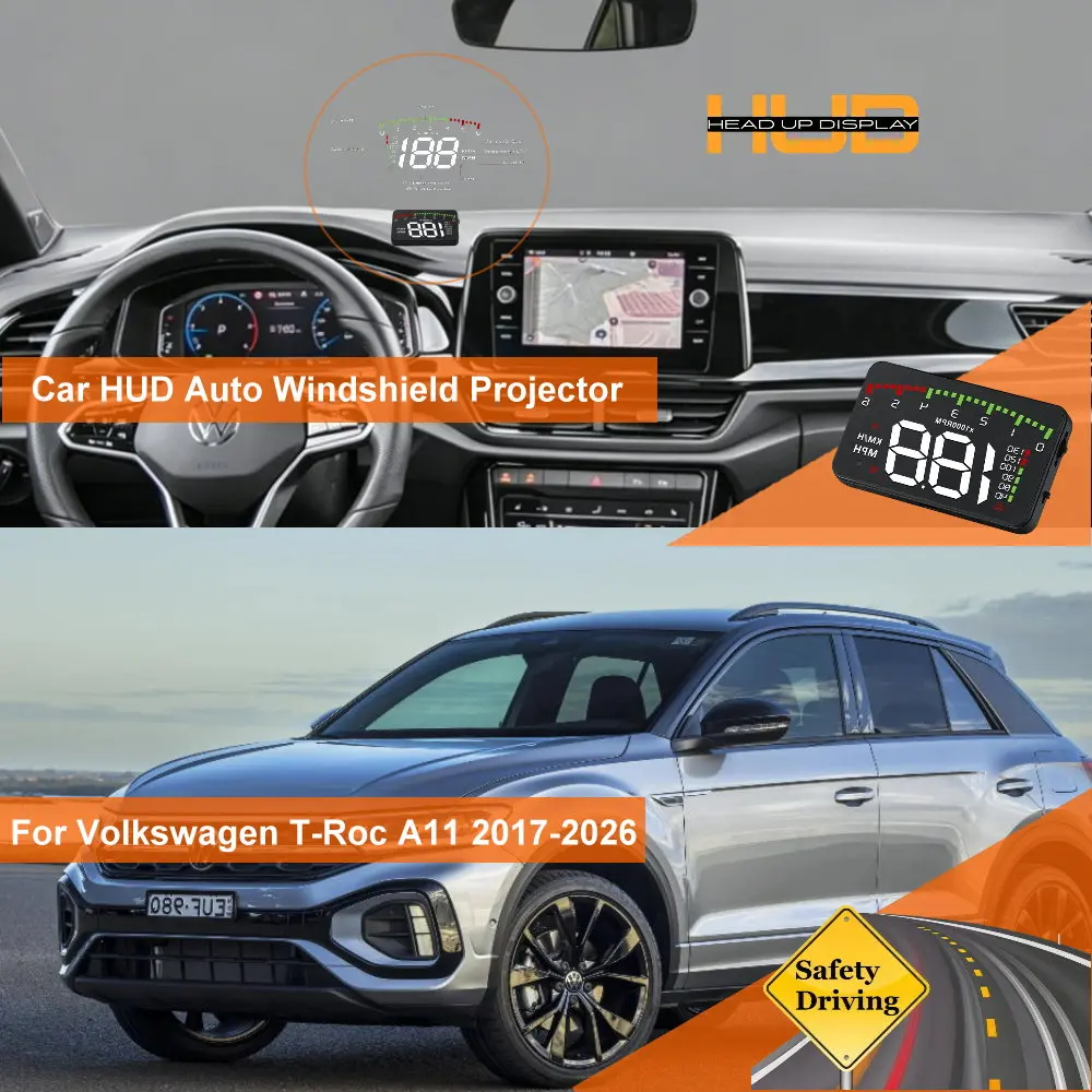 Car HUD Head Up Display For Volkswagen VW T-Roc A11 2017-2026 T-Cross C11 2019-2026 Auto Windshield Projector Accessories
Car HUD Head Up Display For Volkswagen VW T-Roc A11 2017-2026 T-Cross C11 2019-2026 Auto Windshield Projector Accessories