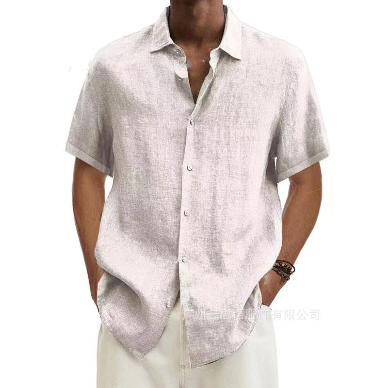 Summer New Fashion Solid Color Short Sleeve Vintageshirt Men Loose Casual Simple Fashion Oversized Blouse Male Buttons Top Homme
Summer New Fashion Solid Color Short Sleeve Vintageshirt Men Loose Casual Simple Fashion Oversized Blouse Male Buttons Top Homme