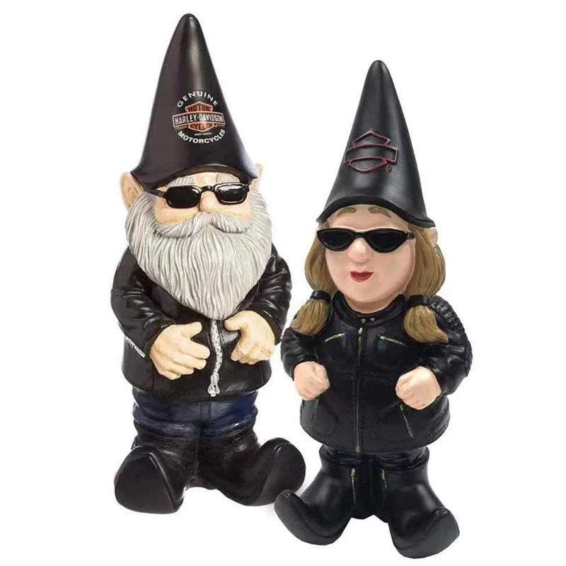 Outdoor Harley Decoration Men Women Davidson Locomotive Dwarf Goblin Dwarf Resin Crafts Garden Courtyard Ornaments Home Decor
Outdoor Harley Decoration Men Women Davidson Locomotive Dwarf Goblin Dwarf Resin Crafts Garden Courtyard Ornaments Home Decor