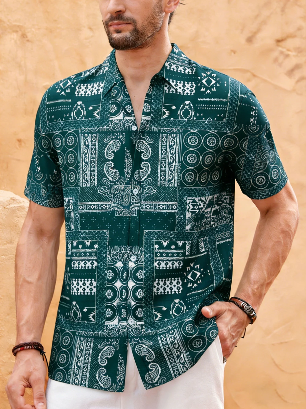 2026 Men's Short Sleeve Shirt Multicolor Ethnic Pattern HD Print Lapel Shirt Hawaiian Outdoor Men's Designer Shirt Fast Shipping
2026 Men's Short Sleeve Shirt Multicolor Ethnic Pattern HD Print Lapel Shirt Hawaiian Outdoor Men's Designer Shirt Fast Shipping