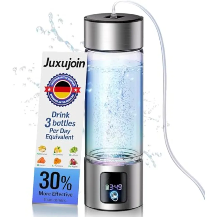 Upgrade 3-in-1 Hydrogen Water Bottle with Display - Industry TOP - 24-Hour Hydrogen Lock 0 Chlorine and 0 Ozone 100% Leak-Proof
Upgrade 3-in-1 Hydrogen Water Bottle with Display - Industry TOP - 24-Hour Hydrogen Lock 0 Chlorine and 0 Ozone 100% Leak-Proof