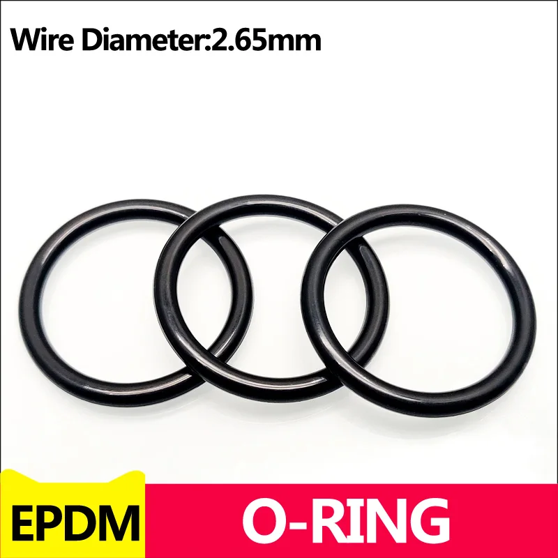 EPDM O Rings Inner Diameter 5.3-340mm Acid and Alkali Resistance Water Resistance Friction Resistance Wire Diameter 2.65mm Black
EPDM O Rings Inner Diameter 5.3-340mm Acid and Alkali Resistance Water Resistance Friction Resistance Wire Diameter 2.65mm Black