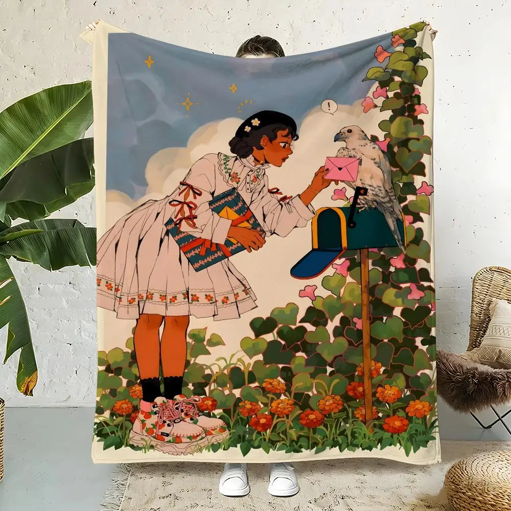 Artist L-Liya mochipanko Throw Flannel Throw Blanket,Bed Home Office Nap Blanket Travel,Camping,Picnic Blanket Soft Decor
Artist L-Liya mochipanko Throw Flannel Throw Blanket,Bed Home Office Nap Blanket Travel,Camping,Picnic Blanket Soft Decor