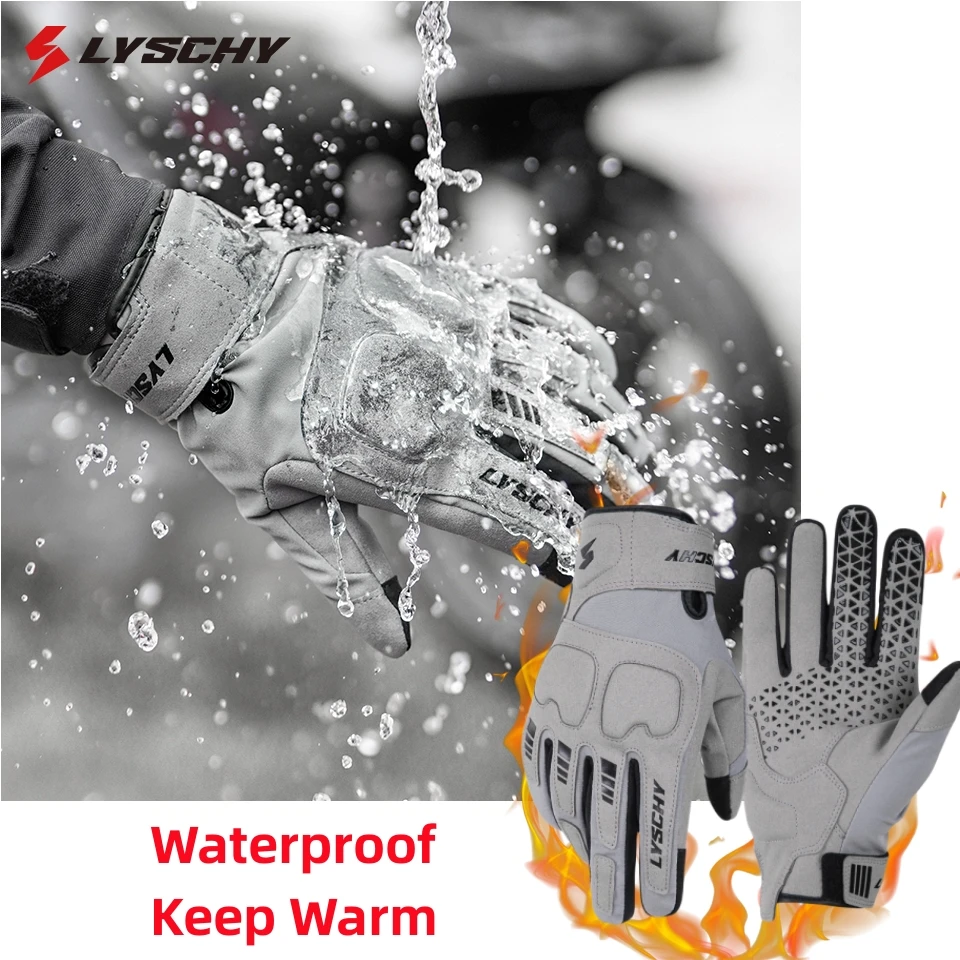 LYSCHY New Unisex Warm and Waterproof Motorcycle Gloves Warm Full Finger Bicycle Soft Protective Shell Glove S-2XL
LYSCHY New Unisex Warm and Waterproof Motorcycle Gloves Warm Full Finger Bicycle Soft Protective Shell Glove S-2XL