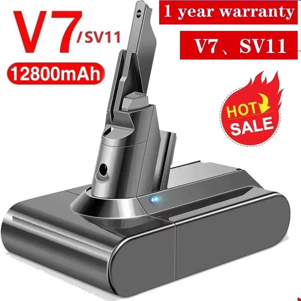 21.6V 12800mAh Replacement Battery for Dyson V7 - Fits Motorhead Pro, Trigger, Animal, Handheld Models
21.6V 12800mAh Replacement Battery for Dyson V7 - Fits Motorhead Pro, Trigger, Animal, Handheld Models