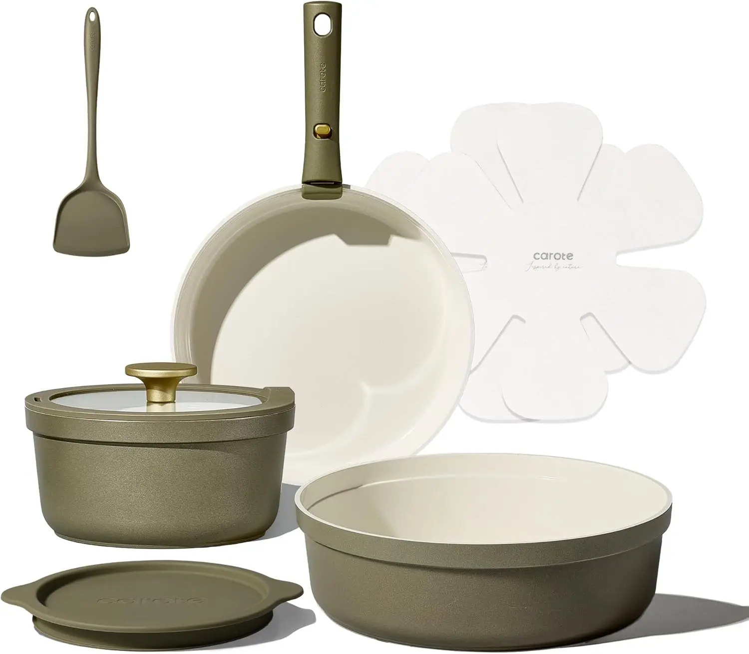 Набор керамической посуды из 9 предметов со съемными ручками, кастрюлями и сковородками с антипригарным покрытием, можно мыть в посудомоечной машине, без PFAS/PFOA, индукционная совместимость
Набор керамической посуды из 9 предметов со съемными ручками, кастрюлями и сковородками с антипригарным покрытием, можно мыть в посудомоечной машине, без PFAS/PFOA, индукционная совместимость