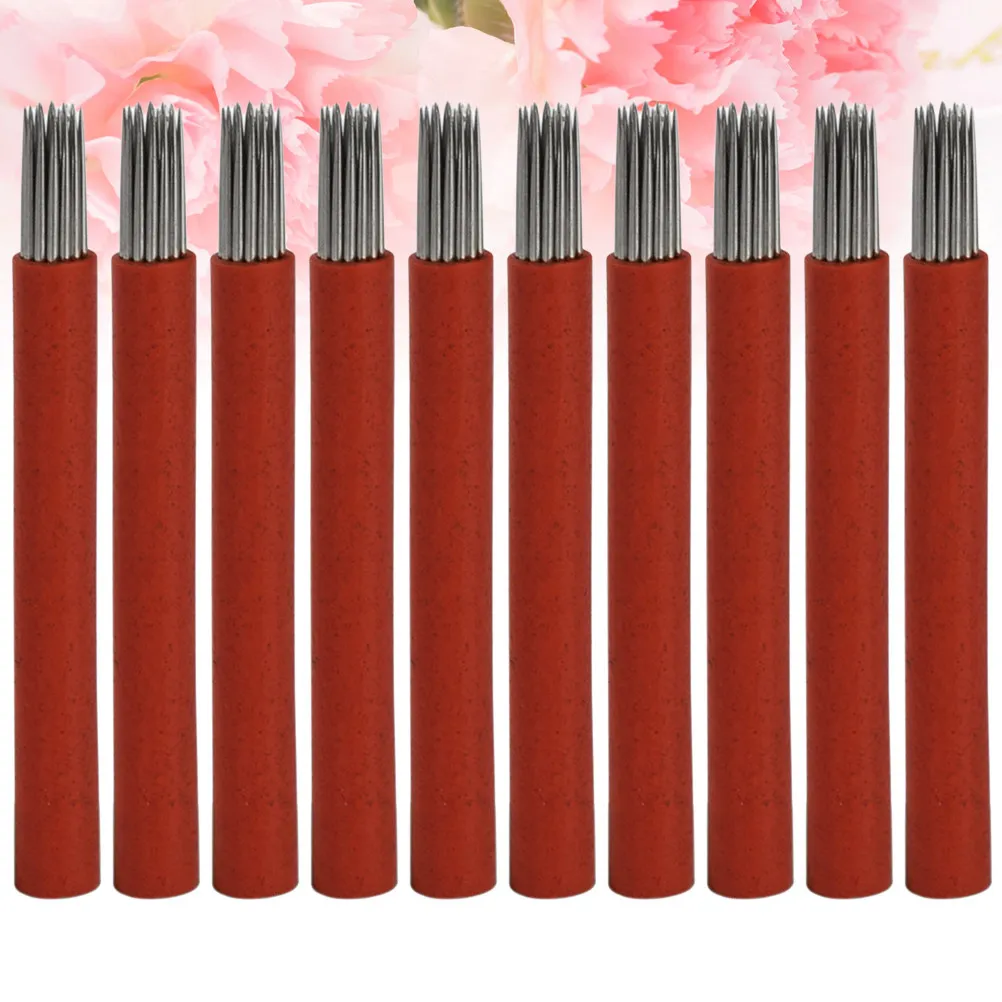 50Pcs Eyebrow Needle Blades Microblading Pen Plastic Tubes Stainless Steel Durable Portable Makeup Tool for Beautiful Eyebrows
50Pcs Eyebrow Needle Blades Microblading Pen Plastic Tubes Stainless Steel Durable Portable Makeup Tool for Beautiful Eyebrows