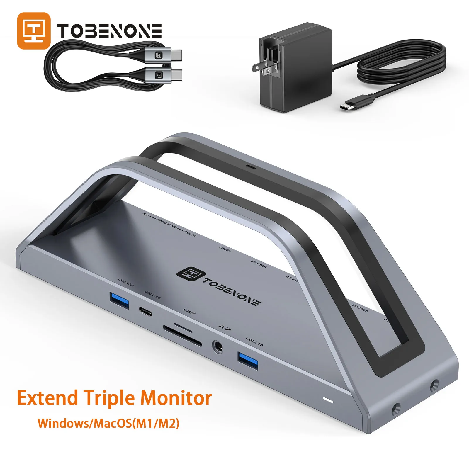 Док-станция USB C с поддержкой трех мониторов и блоком питания для ноутбука Thunderbolt 3/4, Windows, MacOS M1/M2
Док-станция USB C с поддержкой трех мониторов и блоком питания для ноутбука Thunderbolt 3/4, Windows, MacOS M1/M2