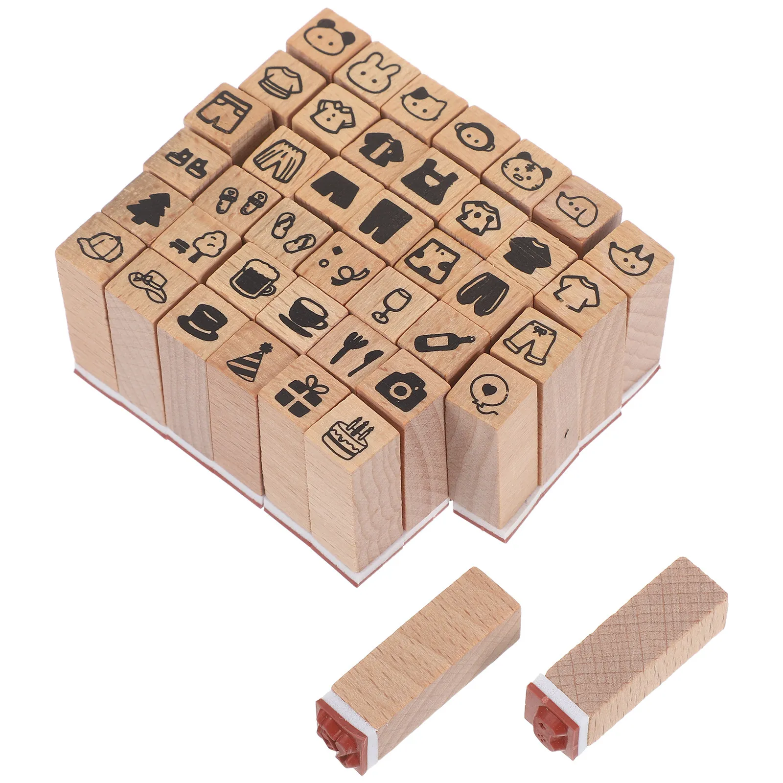 42Pcs Animal Rubber Stamp Set Mini Wood Block Stamps Cute Design for Crafting DIY Journals Handmade Cards Mini Rubber Stamps
42Pcs Animal Rubber Stamp Set Mini Wood Block Stamps Cute Design for Crafting DIY Journals Handmade Cards Mini Rubber Stamps