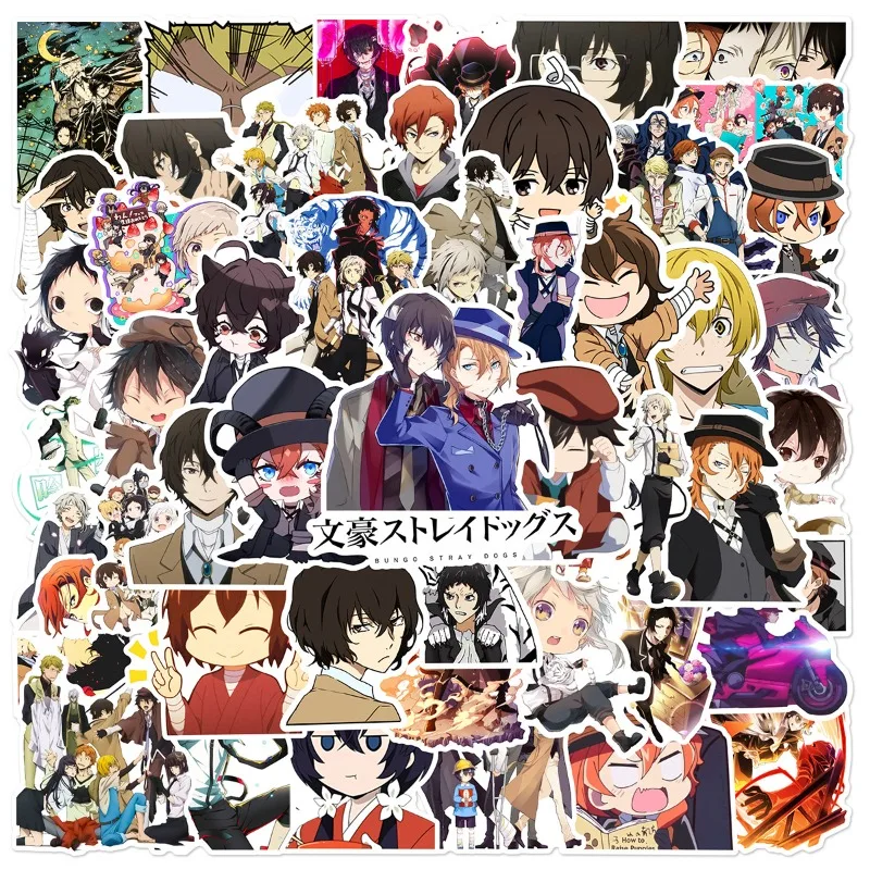 50Pcs Hot Bungou Stray Dogs Anime Stickers Cartoon Decals Waterproof Graffiti Skateboard Phone Case Laptop Cool Sticker Packs
50Pcs Hot Bungou Stray Dogs Anime Stickers Cartoon Decals Waterproof Graffiti Skateboard Phone Case Laptop Cool Sticker Packs