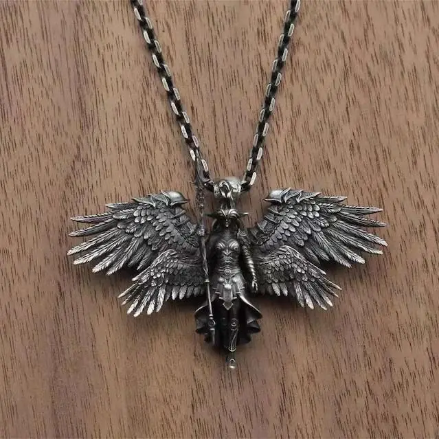 Michael Four-winged Archangel Necklace Personality British Retro Necklace Fashion Sweater Chain Gift for Men and Women
Michael Four-winged Archangel Necklace Personality British Retro Necklace Fashion Sweater Chain Gift for Men and Women