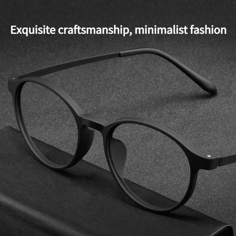Ultralight Titanium Alloy TR90 Reading Glasses for Men and Women Retro Round Anti Blue Light Presbyopia Glasses 0 +100 +150 +250
Ultralight Titanium Alloy TR90 Reading Glasses for Men and Women Retro Round Anti Blue Light Presbyopia Glasses 0 +100 +150 +250
