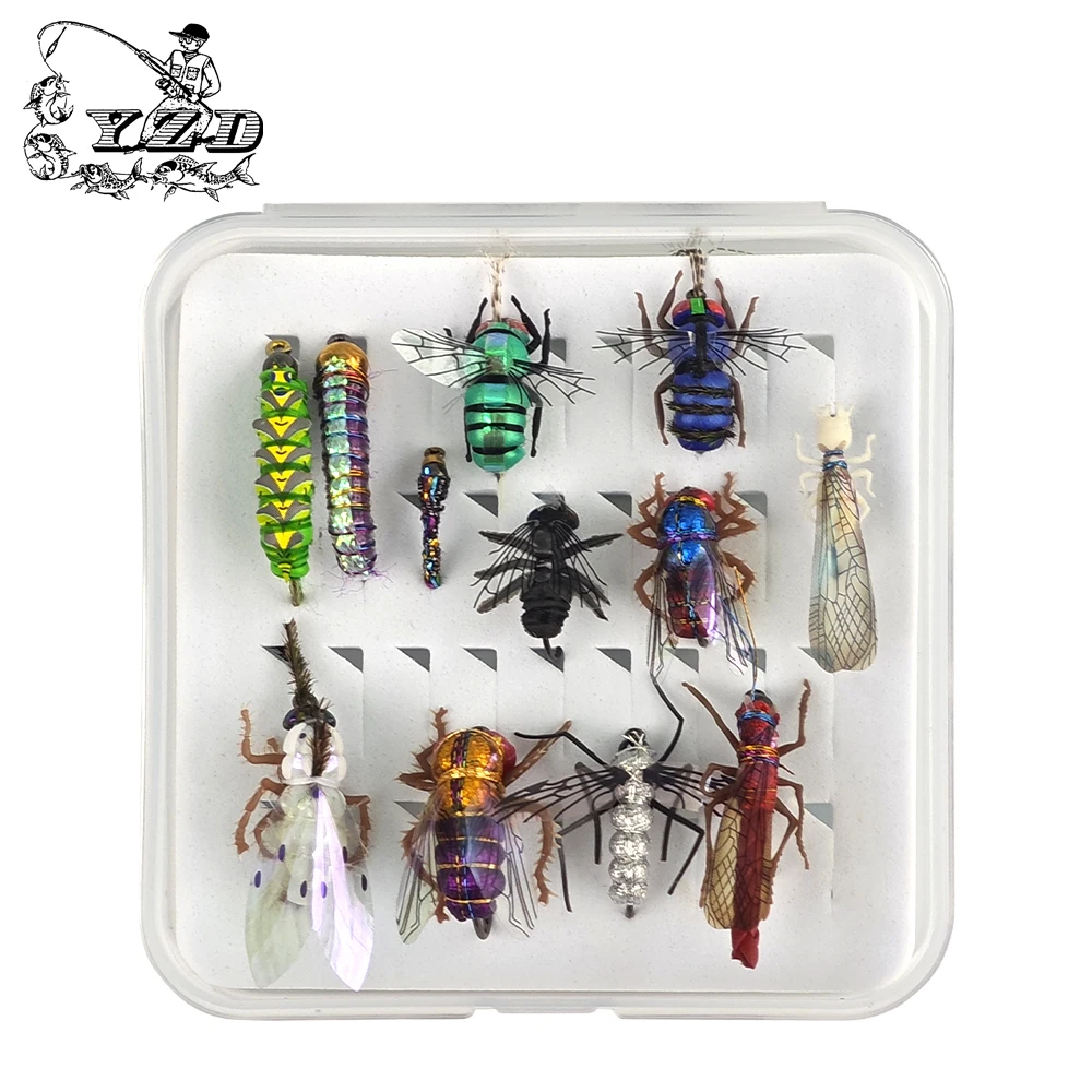 Fishing tools, Dry and Wet simulation, insect fly fishing bait, suitable for trout, perch, insect bait
Fishing tools, Dry and Wet simulation, insect fly fishing bait, suitable for trout, perch, insect bait