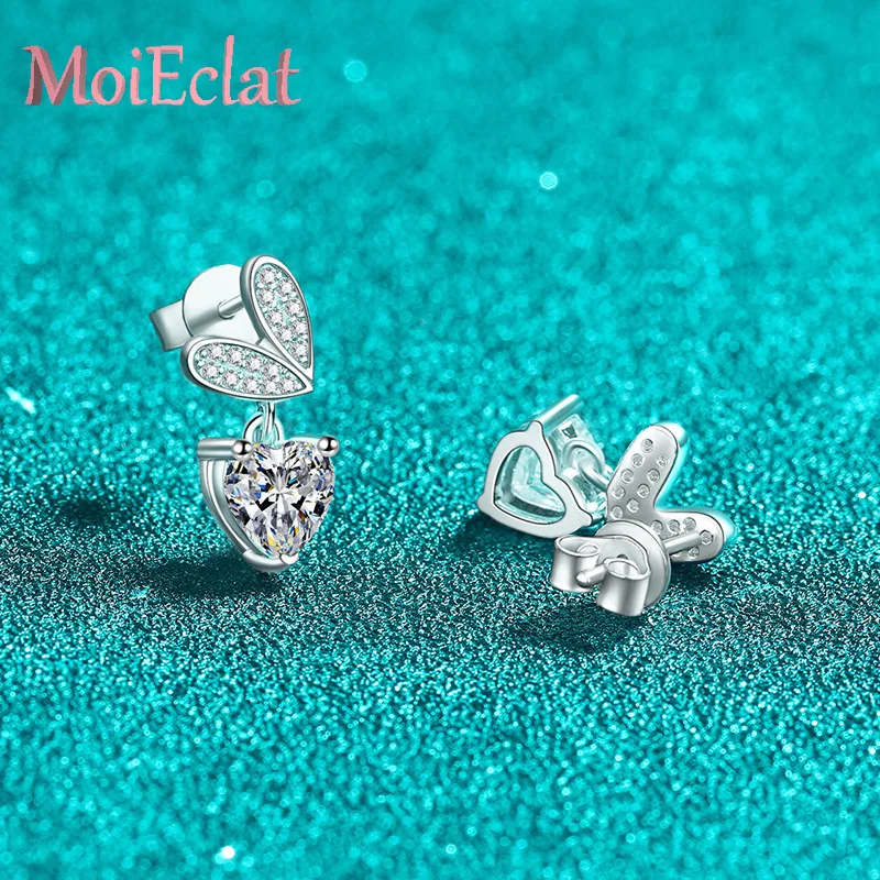 For Women Cute Heart Moissanite Drop Earrings Platinum Pt950 Diamond GRA Certified Timeless Fine Jewelry Valentine's Day Gift
For Women Cute Heart Moissanite Drop Earrings Platinum Pt950 Diamond GRA Certified Timeless Fine Jewelry Valentine's Day Gift