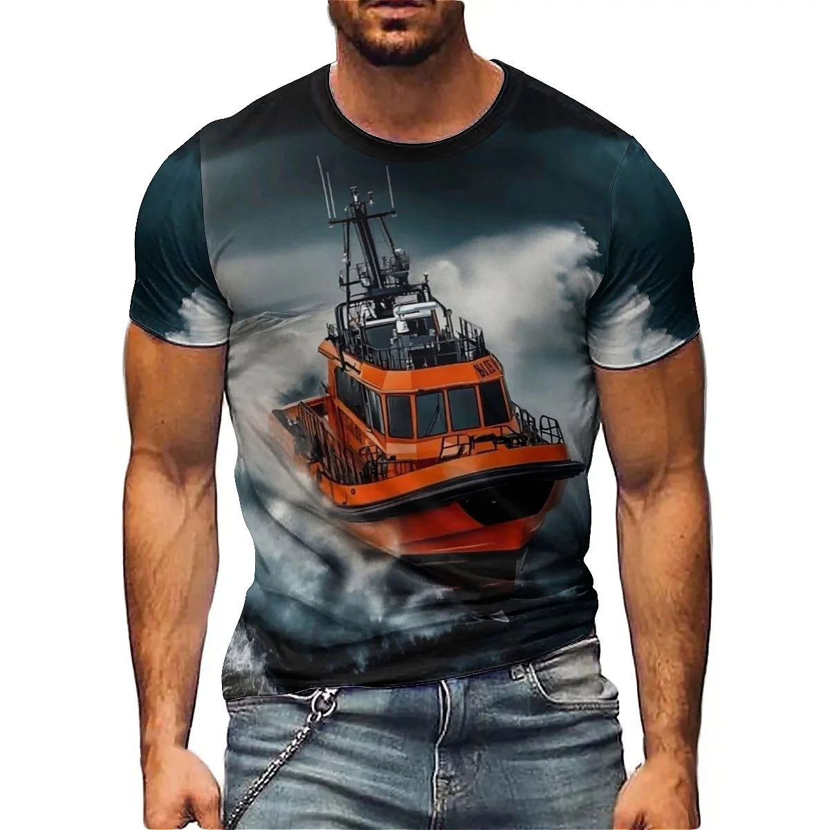 Men's Versatile Fashion Street Style 3D Printed Short-Sleeve T-Shirt - High-Quality Printing
Men's Versatile Fashion Street Style 3D Printed Short-Sleeve T-Shirt - High-Quality Printing