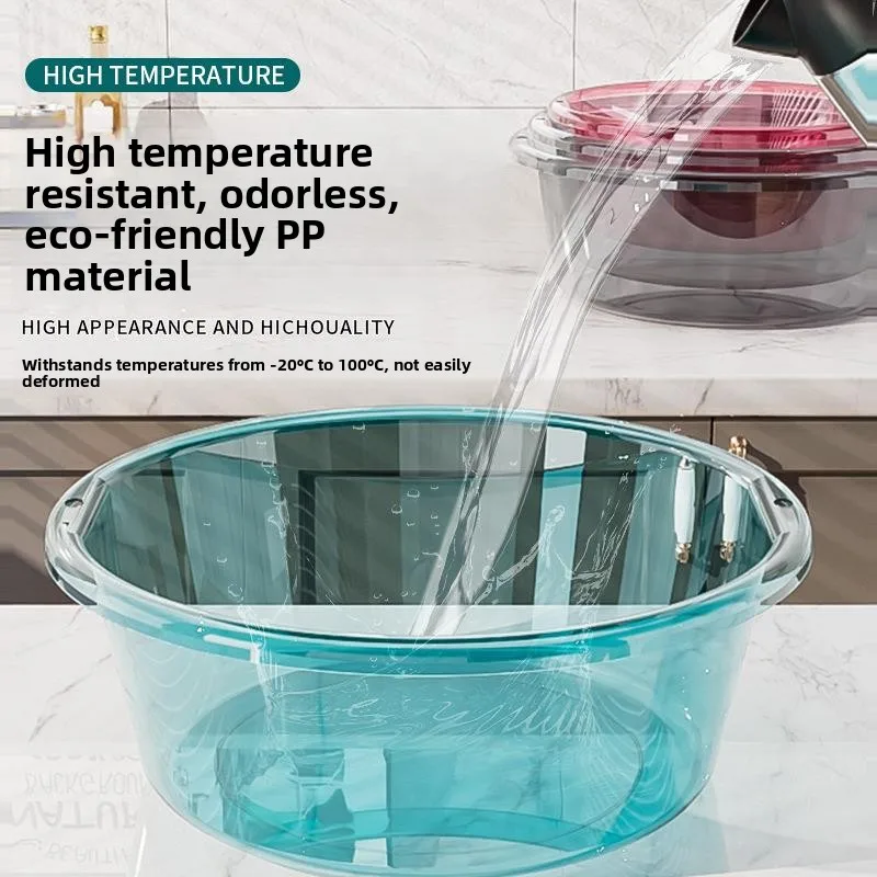 Thickened PP Plastic Transparent Large Size Face Washing Basin Family Use Children Bathing Foot Washing Basin Home Cleaning Tool
Thickened PP Plastic Transparent Large Size Face Washing Basin Family Use Children Bathing Foot Washing Basin Home Cleaning Tool