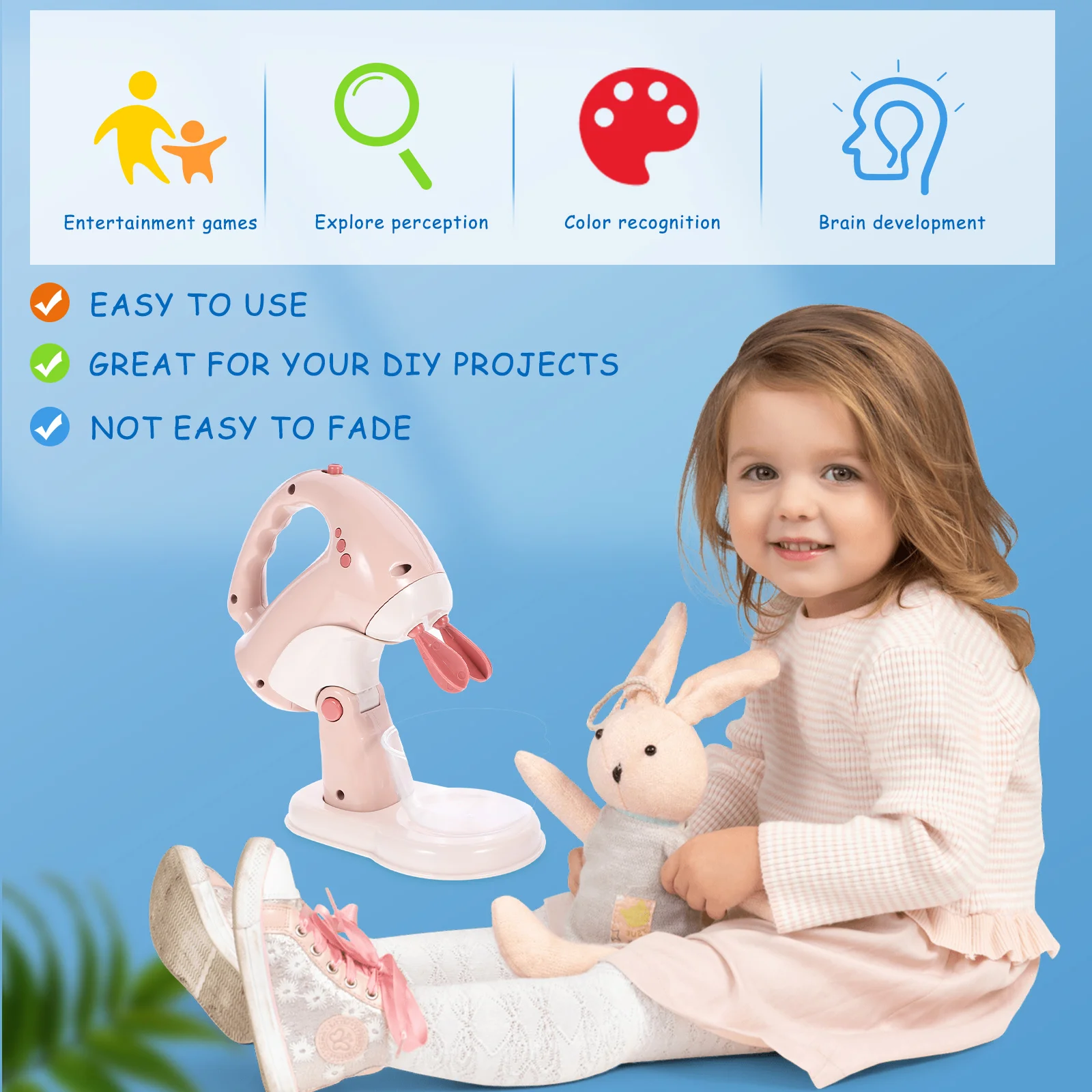 Electric Mixer Pretend Play Mini Blender for Kids Cooking Simulation Kitchen Appliance Educational Interactive
Electric Mixer Pretend Play Mini Blender for Kids Cooking Simulation Kitchen Appliance Educational Interactive