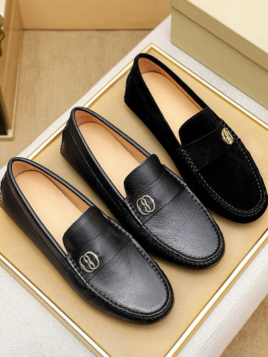 Busin Casual Faion Men's Bean oes Spring New Sle Slip-On Matte Leather Flat Heel round Toe Rubber Outsole Breathable
Busin Casual Faion Men's Bean oes Spring New Sle Slip-On Matte Leather Flat Heel round Toe Rubber Outsole Breathable