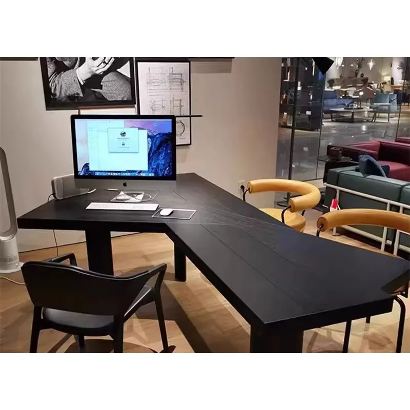 Solid wood special-shaped desk computer desk study desk workbench
Solid wood special-shaped desk computer desk study desk workbench