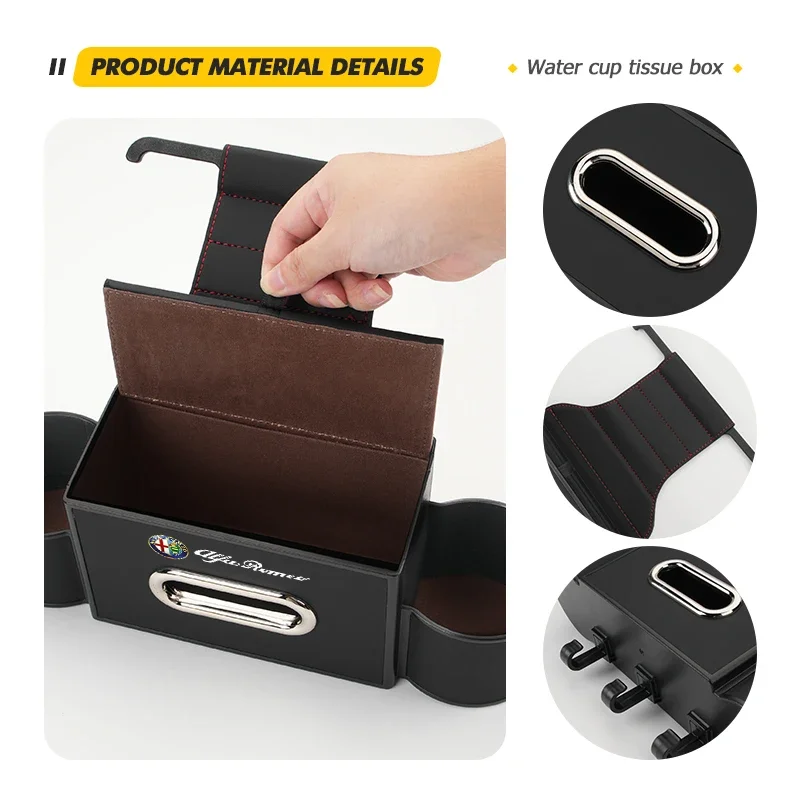 Car Sticker For Alfa Romeo 159 147 Car Backseat Storage Box Hanging Hook Tissue Water Cup Holder For Alfa Romeo 159 Giulietta Gi
Car Sticker For Alfa Romeo 159 147 Car Backseat Storage Box Hanging Hook Tissue Water Cup Holder For Alfa Romeo 159 Giulietta Gi