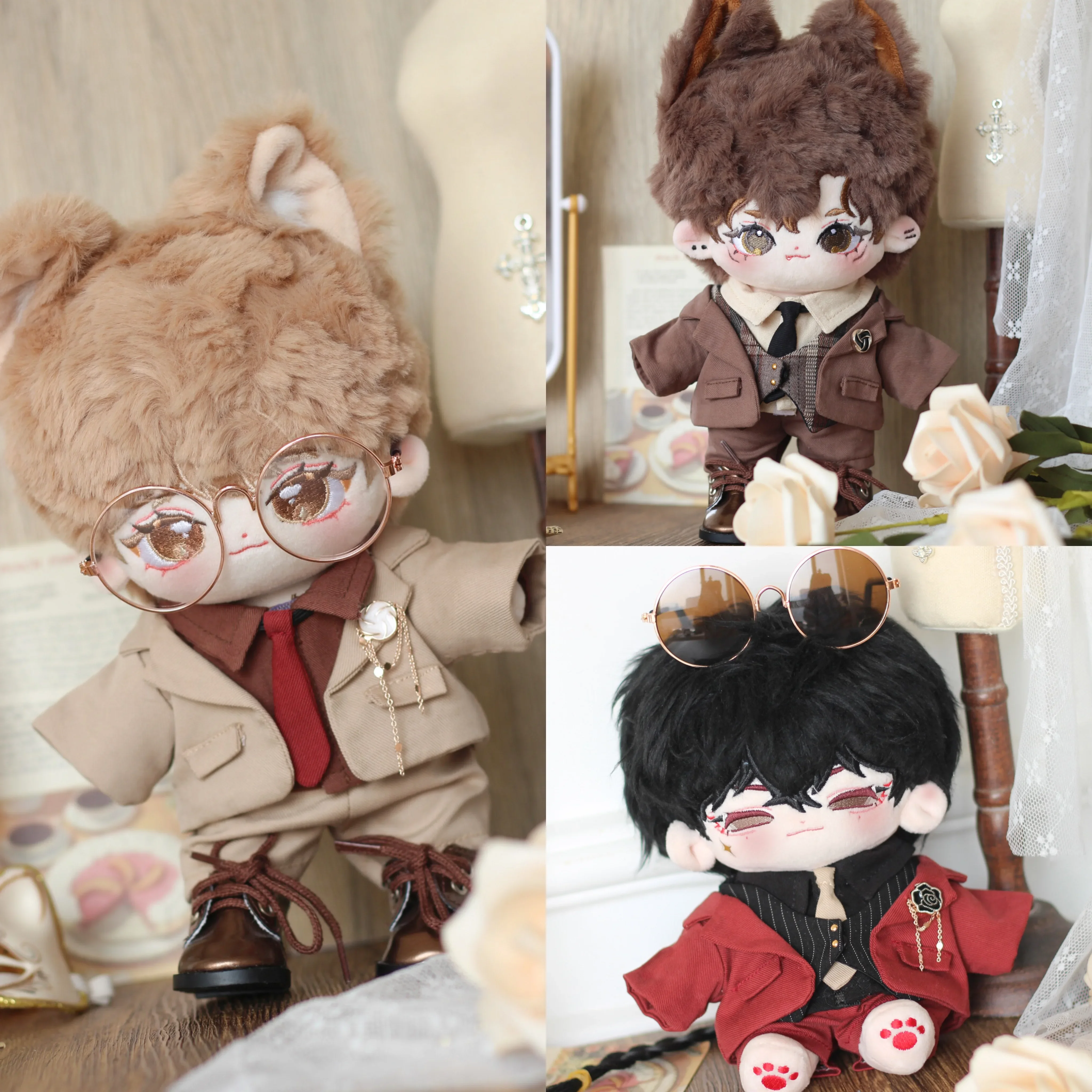 Handsome Boy Tops Shorts Uniform Suit For 20cm Plush Doll European Style Dress Up Clothes Clothing Outfits Cosplay Fans Gift
Handsome Boy Tops Shorts Uniform Suit For 20cm Plush Doll European Style Dress Up Clothes Clothing Outfits Cosplay Fans Gift
