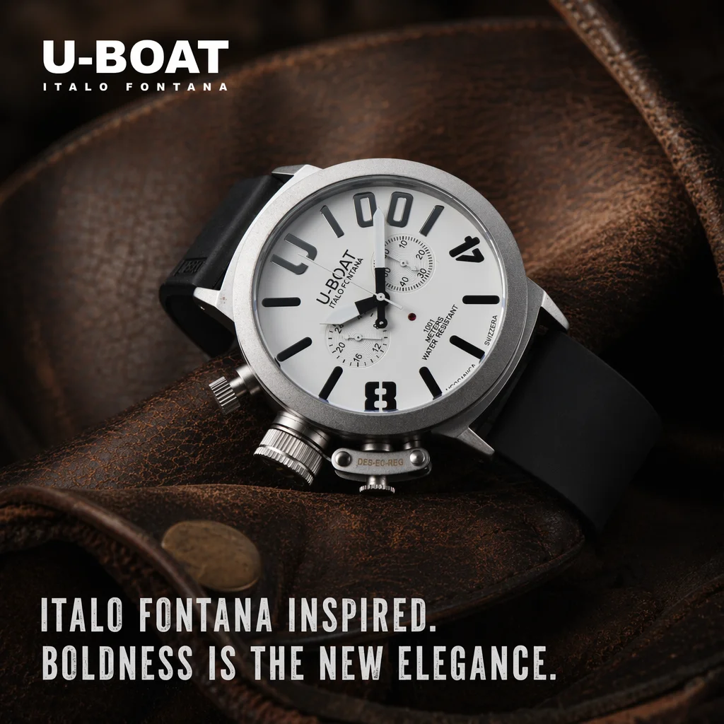 U-BOAT Italo Fontana Designer Quartz Chronograph Watch for Men | 44mm Silicone Strap, 1001M Waterproof Casual Sport Wristwatch
U-BOAT Italo Fontana Designer Quartz Chronograph Watch for Men | 44mm Silicone Strap, 1001M Waterproof Casual Sport Wristwatch