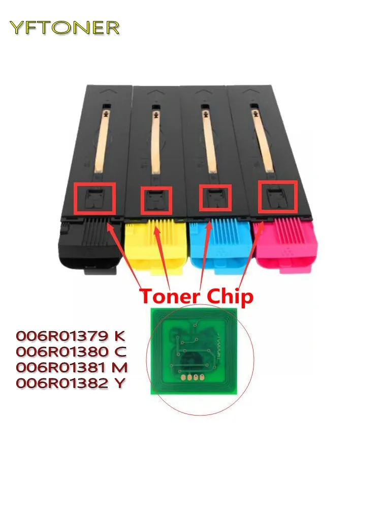 Цветной тонер-чип YFTONER для картриджа принтера Xerox 700 700i J75 C75 006R01379 K 006R01380 C 006R01381 M 006R01382 Y
Цветной тонер-чип YFTONER для картриджа принтера Xerox 700 700i J75 C75 006R01379 K 006R01380 C 006R01381 M 006R01382 Y