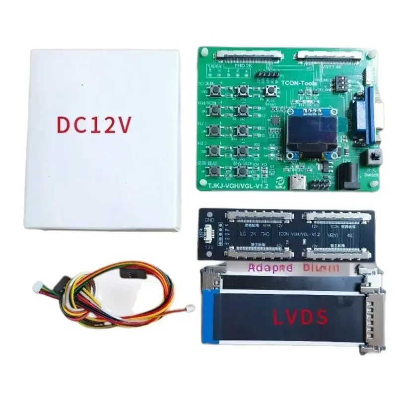 Tcon Vgh Vgl LVDS Vcom Voltage Regulation Logic Board Tool For LED For TV Screen Maintenance And Debugging Programmer
Tcon Vgh Vgl LVDS Vcom Voltage Regulation Logic Board Tool For LED For TV Screen Maintenance And Debugging Programmer
