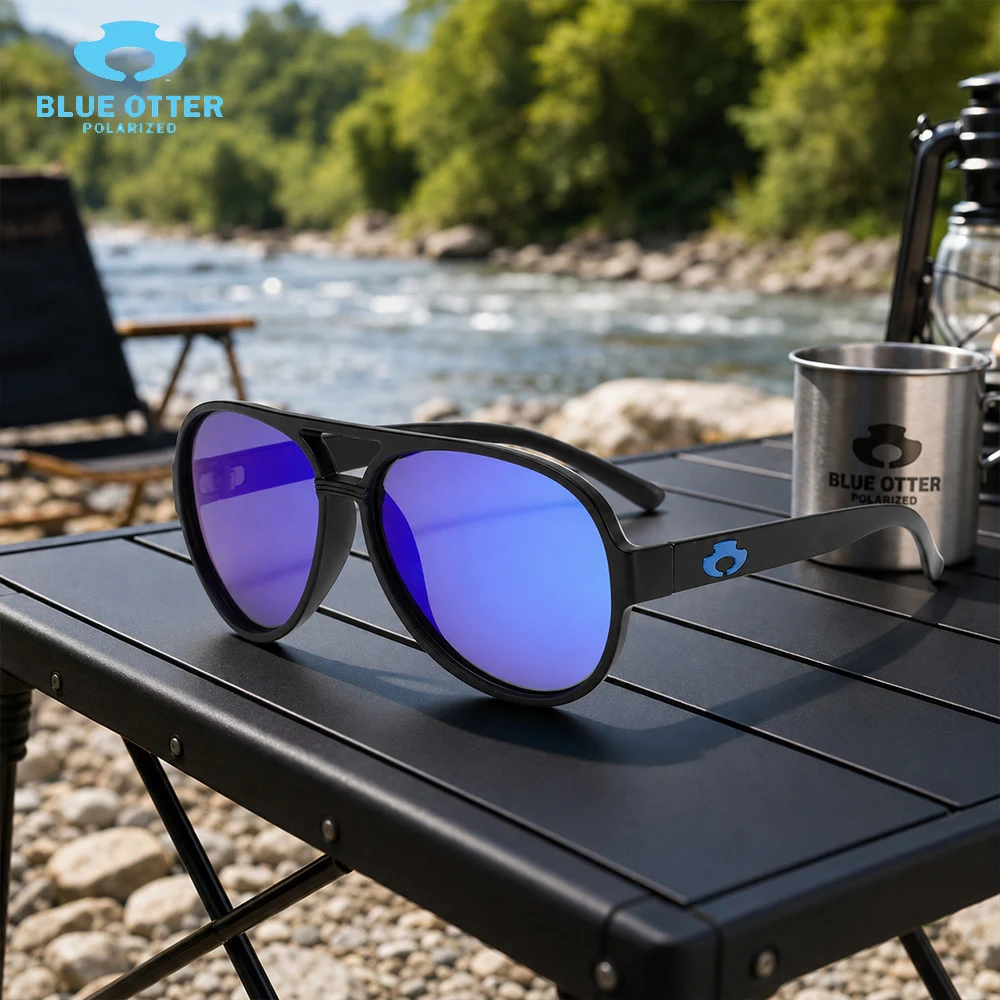 BLUE OTTER Pilot Polarized Sunglasses For Men Women Summer Driving Alloy Frame Sun Glasses Anti-reflection UV400 Oculos de sol
BLUE OTTER Pilot Polarized Sunglasses For Men Women Summer Driving Alloy Frame Sun Glasses Anti-reflection UV400 Oculos de sol