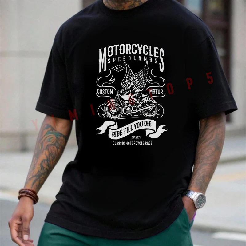 Motorcycles Speedlands Classic Design T-Shirt Cotton Men Summer Casual Short Sleeve Round Neck Fashion Tees 2026
Motorcycles Speedlands Classic Design T-Shirt Cotton Men Summer Casual Short Sleeve Round Neck Fashion Tees 2026