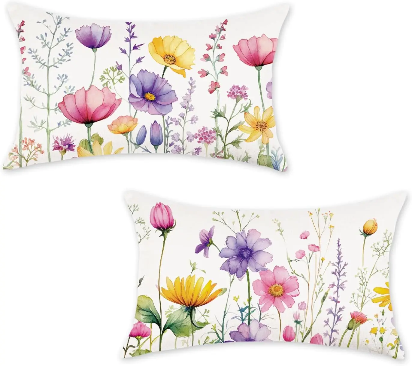 2PCS Rectangle Pillow Cover Polyester Printed Watercolor Flower Cushion Case Colorful Floral Decor Sofa Bed 30x50cm Lumbar Throw
2PCS Rectangle Pillow Cover Polyester Printed Watercolor Flower Cushion Case Colorful Floral Decor Sofa Bed 30x50cm Lumbar Throw