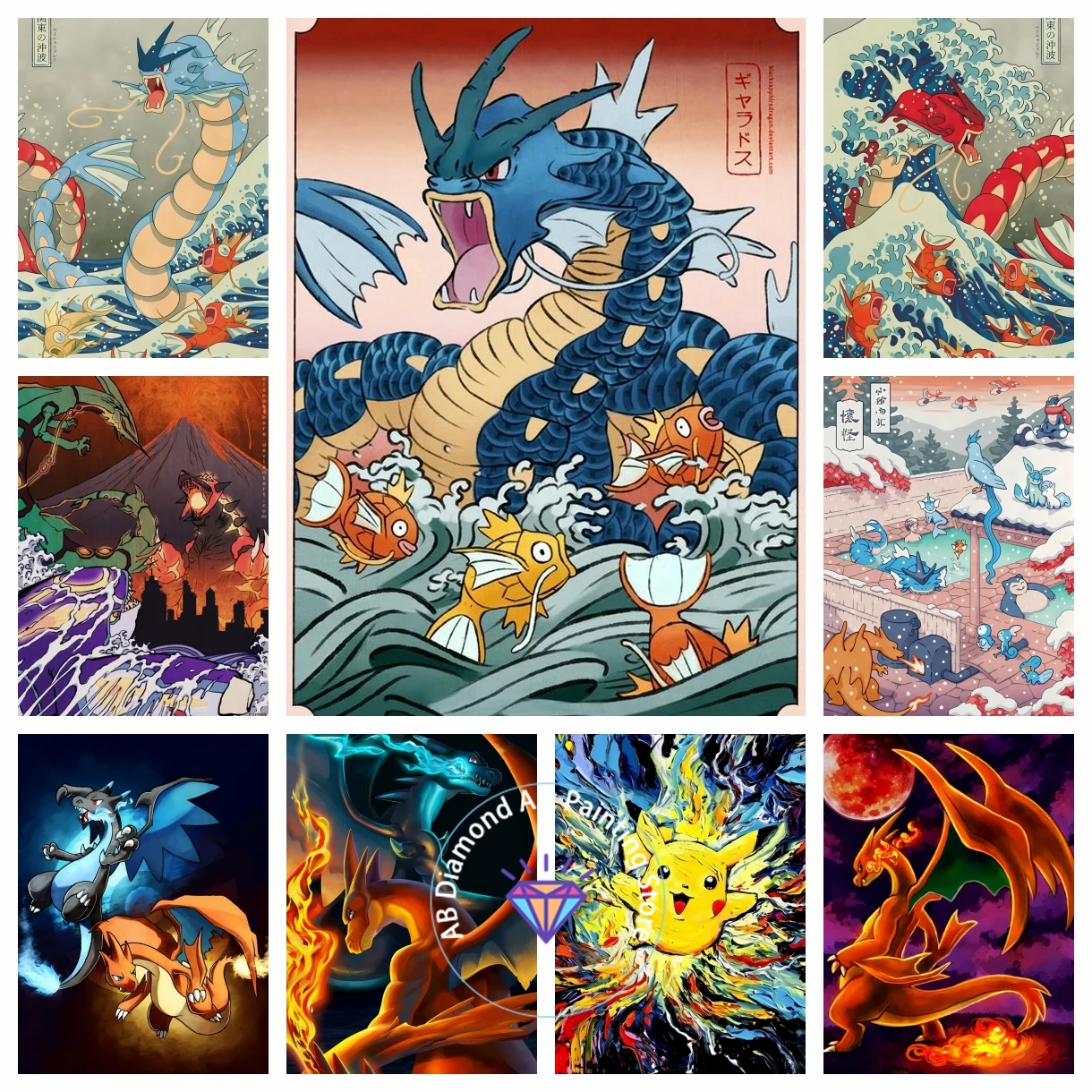 AB Diamond Painting Kit Pokemon Charmander Cute Cartoon Cross Stitch Set 5D DIY Printed Art Mosaic Embroidery Home Decor Gift
AB Diamond Painting Kit Pokemon Charmander Cute Cartoon Cross Stitch Set 5D DIY Printed Art Mosaic Embroidery Home Decor Gift