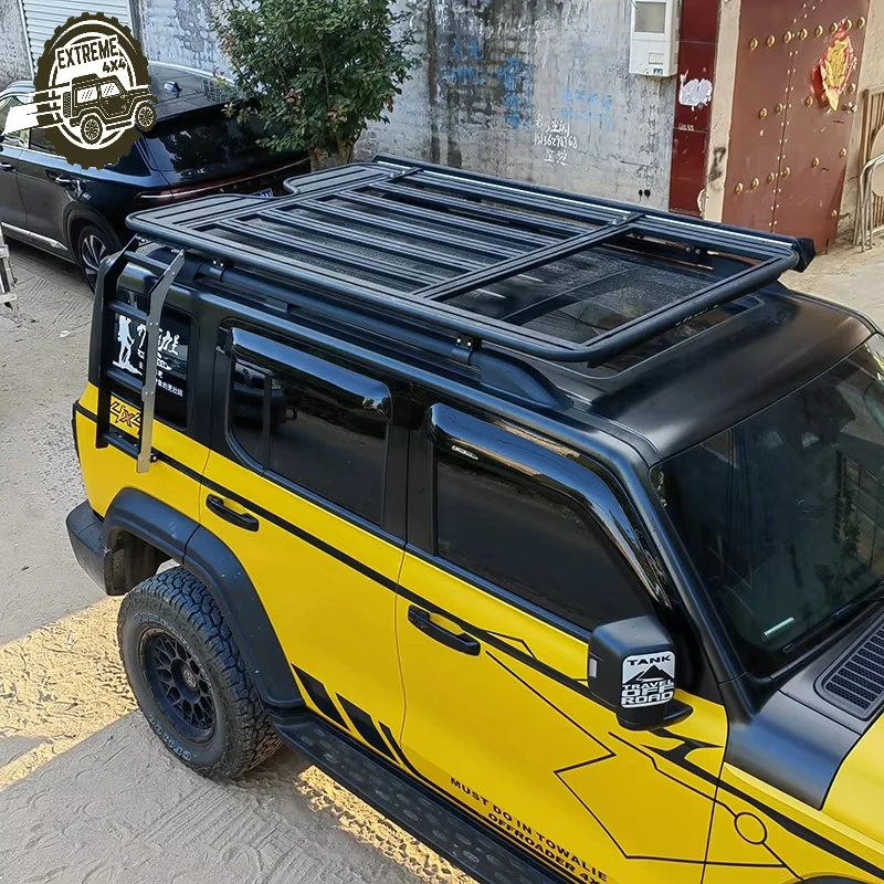 Thickened Aluminum Alloy Roof Rack for Tank 300/400/500 Car Roof Cargo Frame with Side Ladder
Thickened Aluminum Alloy Roof Rack for Tank 300/400/500 Car Roof Cargo Frame with Side Ladder