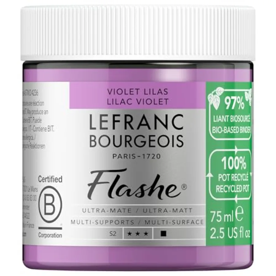 Flashe Bio-Based Acrylic and Vinyl Paint, 75ml Recyclable Pot
Flashe Bio-Based Acrylic and Vinyl Paint, 75ml Recyclable Pot