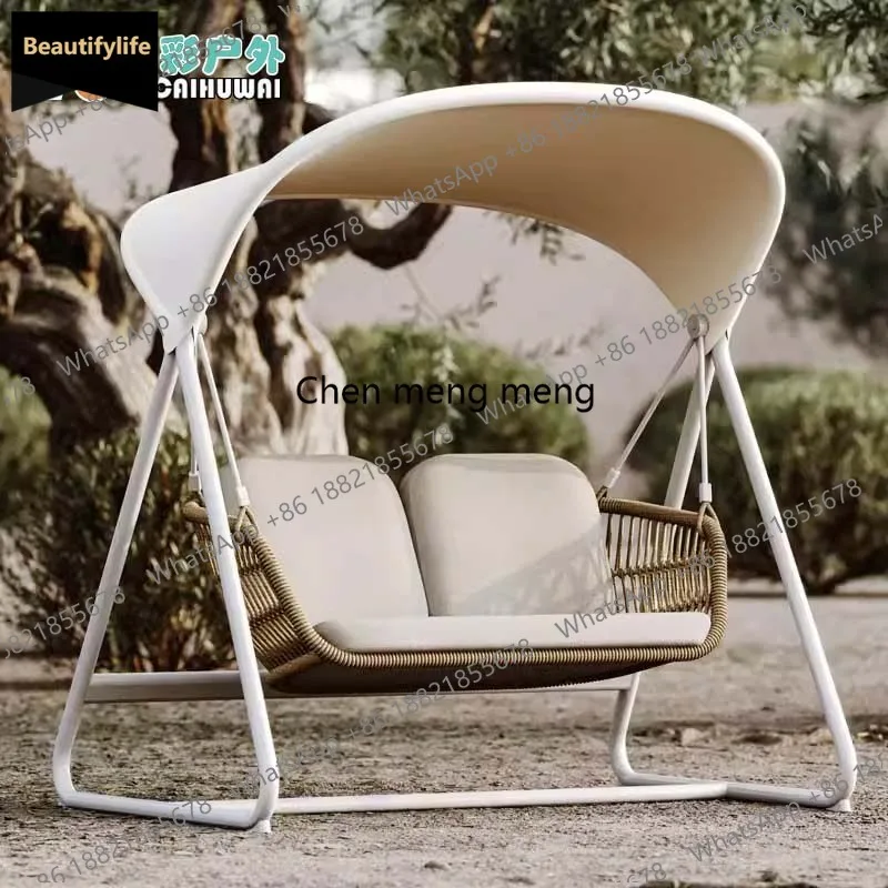D80 Nordic Outdoor Garden Swing Hanging Chair Hanging Basket Cradle Hanging Waterproof Sunscreen Single Double
D80 Nordic Outdoor Garden Swing Hanging Chair Hanging Basket Cradle Hanging Waterproof Sunscreen Single Double