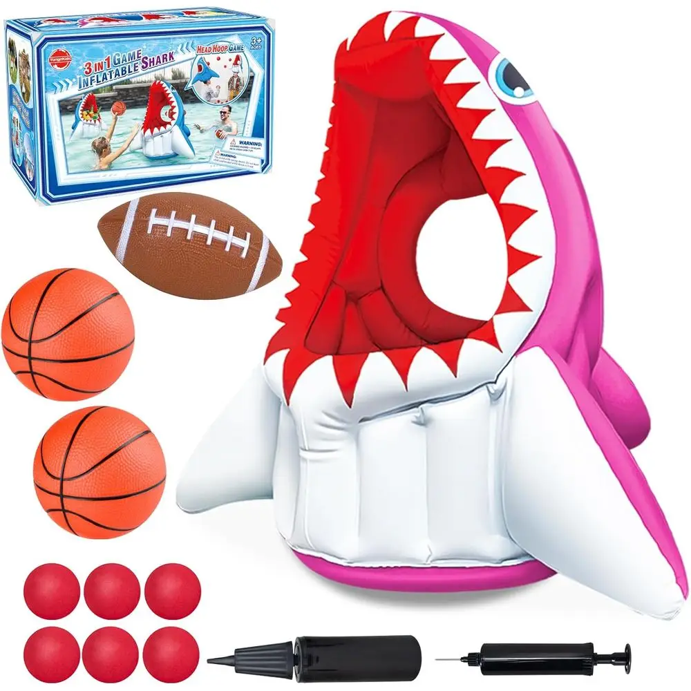 3-in-1 Multi-Sport Pool Float with Basketball, Soccer, and Hoop Toss for Beach and Outdoor Summer Fun for Kids and Adults 3+
3-in-1 Multi-Sport Pool Float with Basketball, Soccer, and Hoop Toss for Beach and Outdoor Summer Fun for Kids and Adults 3+