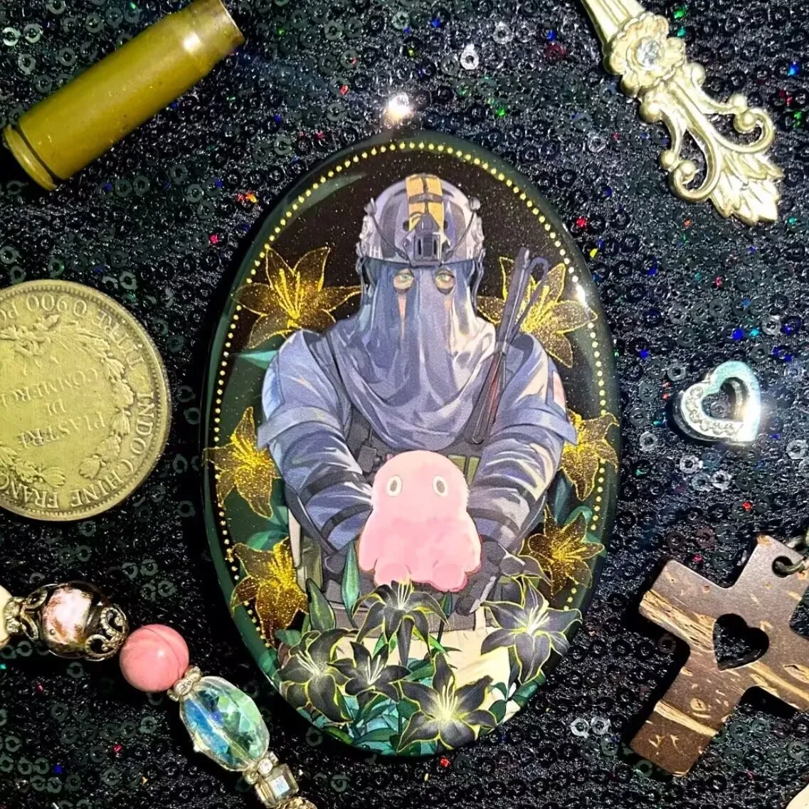 Киганский значок Call of Duty с периферийным стержнем, жесть, брошь, подвеска на рюкзак Коджи 
Киганский значок Call of Duty с периферийным стержнем, жесть, брошь, подвеска на рюкзак Коджи