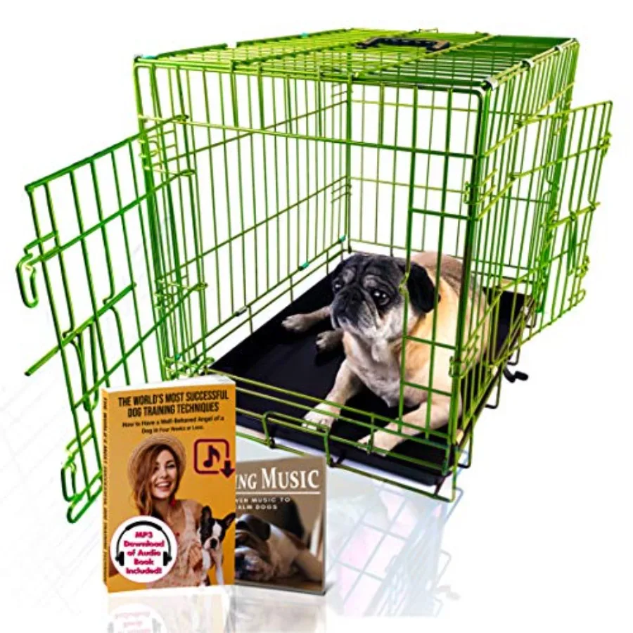 PET Expressions Luxury Colorful Foldable Dog Crate with 2 Doors Free Training Ebook and Pet Calming Music 3 Colors and 3
PET Expressions Luxury Colorful Foldable Dog Crate with 2 Doors Free Training Ebook and Pet Calming Music 3 Colors and 3