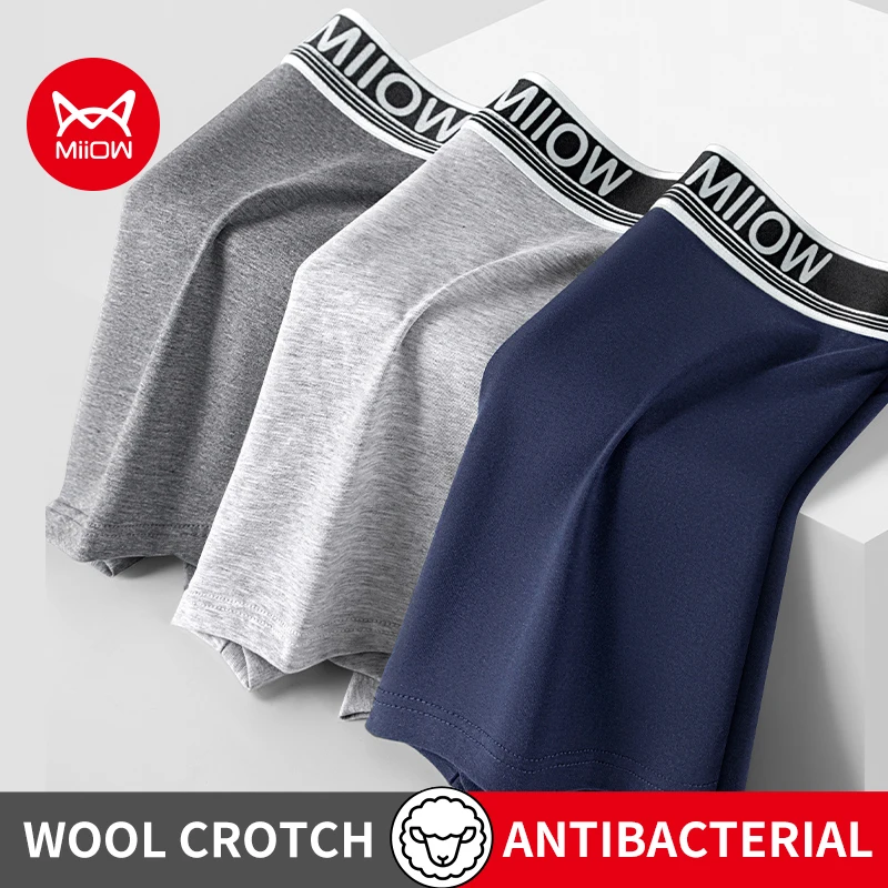 MiiOW 3Pcs Cotton Men Underwear Antibacterial Wool Crotch Men's Panties Loose Breathable Men Underpants Softness Man Boxershorts
MiiOW 3Pcs Cotton Men Underwear Antibacterial Wool Crotch Men's Panties Loose Breathable Men Underpants Softness Man Boxershorts