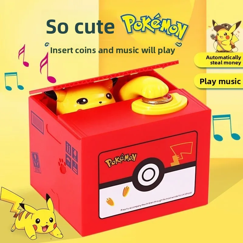 Cartoon Anime Electronic Plastic Money Box Piggy Bank Action Figure Steal Coin Piggy Bank Pokémon Toys Holiday Gift
Cartoon Anime Electronic Plastic Money Box Piggy Bank Action Figure Steal Coin Piggy Bank Pokémon Toys Holiday Gift