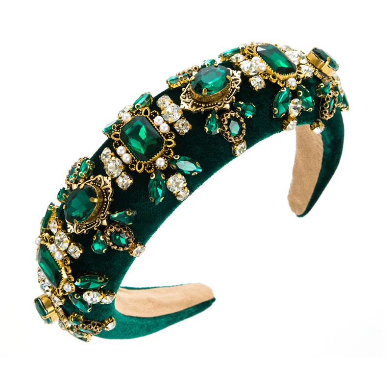 Headband, high cranial hair accessories, full of diamonds and floral temperament headband
Headband, high cranial hair accessories, full of diamonds and floral temperament headband