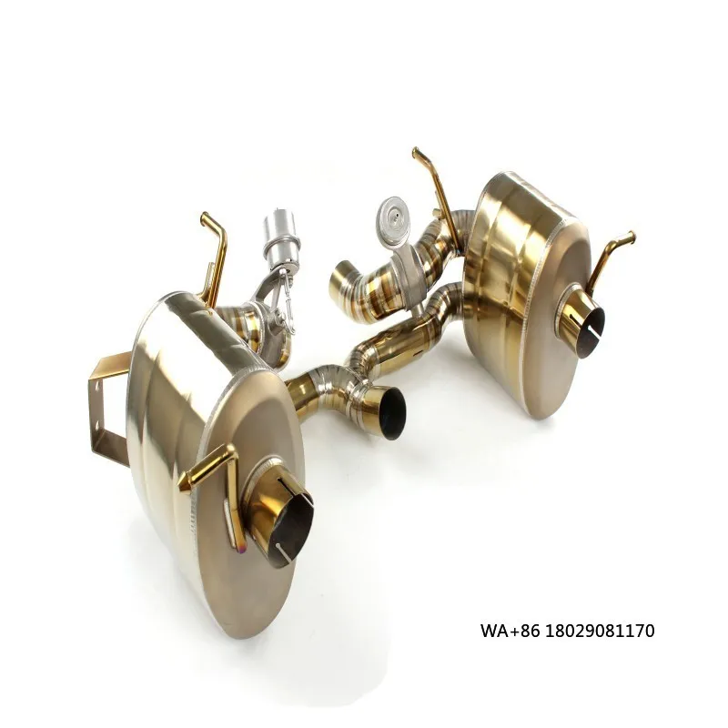 Выхлопная труба Высокопроизводительная выхлопная система для 458 Ltalia F143TT 4,5 л V8 2010-2015 с громким звуком выхлопной системы из титанового сплава
Выхлопная труба Высокопроизводительная выхлопная система для 458 Ltalia F143TT 4,5 л V8 2010-2015 с громким звуком выхлопной системы из титанового сплава