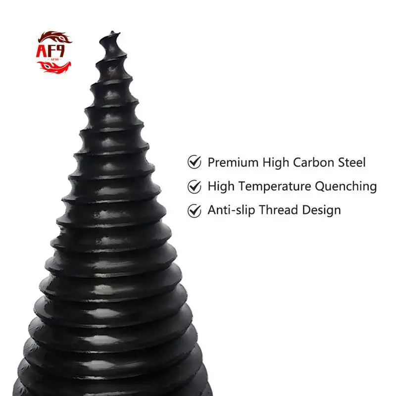AF90-Firewood Log Splitter Drill Bit Removable Wood Splitting Drill Bit,32MM+42MM Heavy Duty Screw Cone Driver Wood Splitter
AF90-Firewood Log Splitter Drill Bit Removable Wood Splitting Drill Bit,32MM+42MM Heavy Duty Screw Cone Driver Wood Splitter