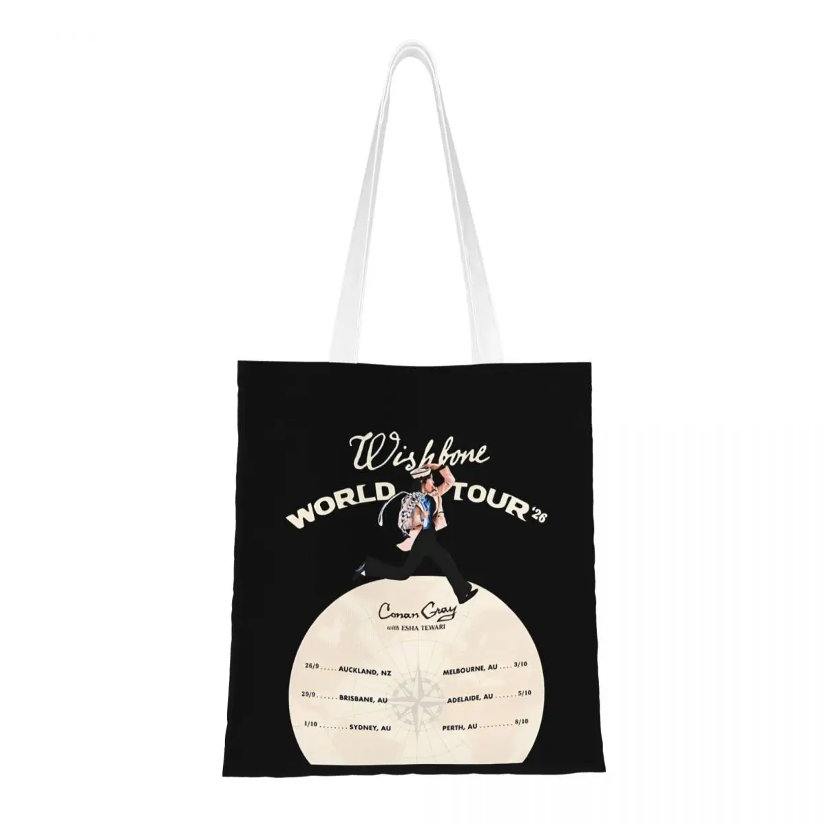 Conan Gray Wishbone World Tour Canvas Tote Bag Aesthetic Unique Design Grocery Bags for Women Men
Conan Gray Wishbone World Tour Canvas Tote Bag Aesthetic Unique Design Grocery Bags for Women Men