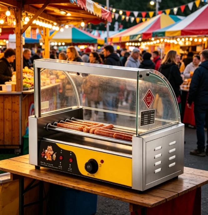 Mini Fully Automatic Hot Dog Sausage Grill
Mini Fully Automatic Hot Dog Sausage Grill