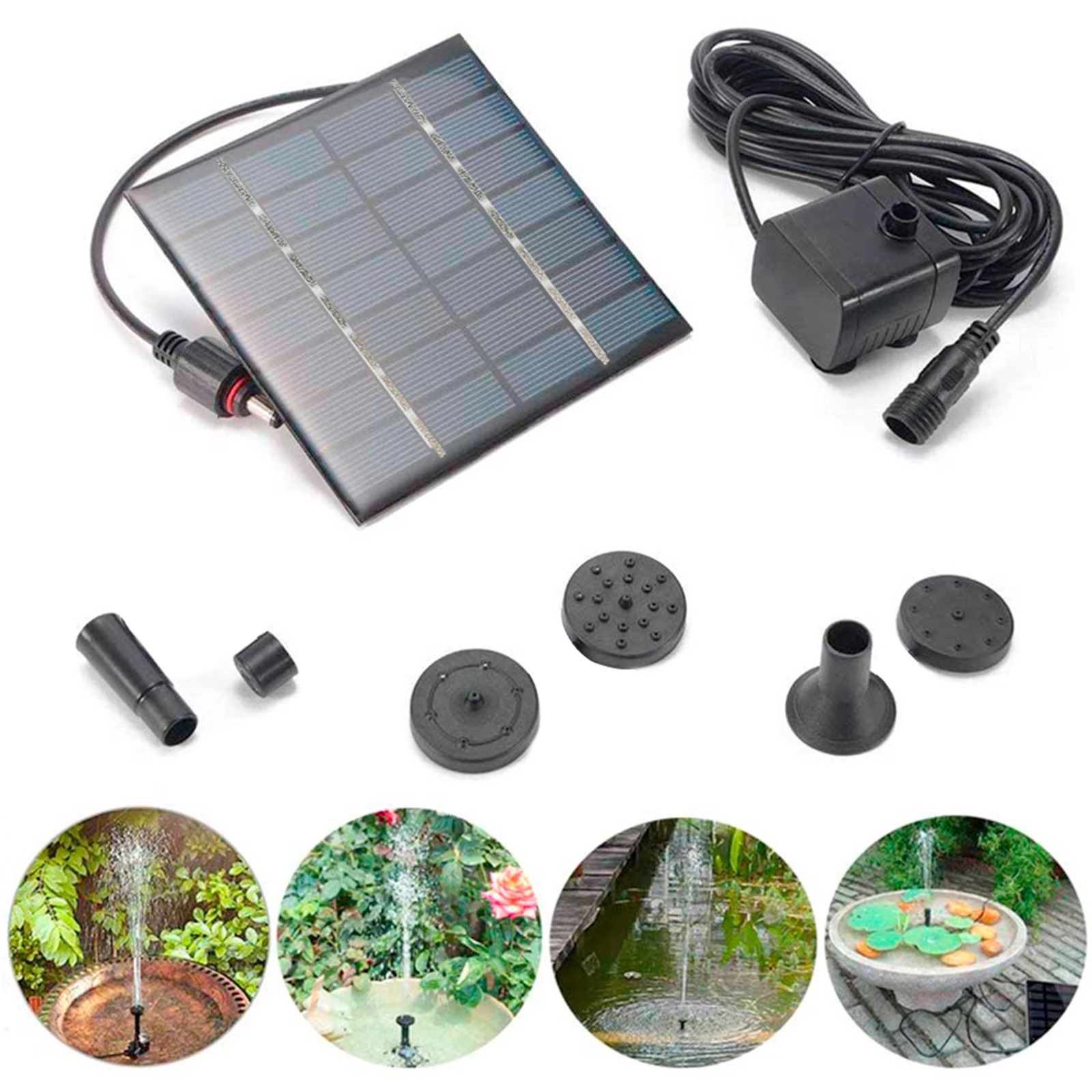 Solar Fountain Pump with 4 Spraying Nozzles Bird Bath Fountain for Pools Courtyard Landscape Fountain Outdoor Garden Pond Founta
Solar Fountain Pump with 4 Spraying Nozzles Bird Bath Fountain for Pools Courtyard Landscape Fountain Outdoor Garden Pond Founta