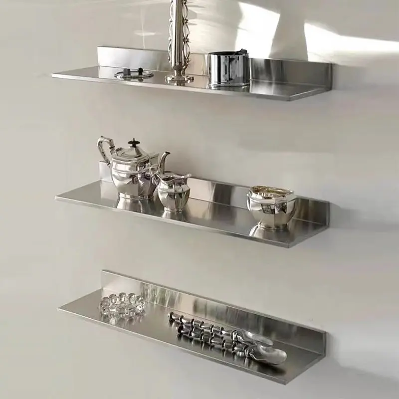 Modern Stainless Steel Floating Wall Shelf Kitchen Spice Rack Living Room Storage Organizer Minimalist Decorative Shelving Unit
Modern Stainless Steel Floating Wall Shelf Kitchen Spice Rack Living Room Storage Organizer Minimalist Decorative Shelving Unit