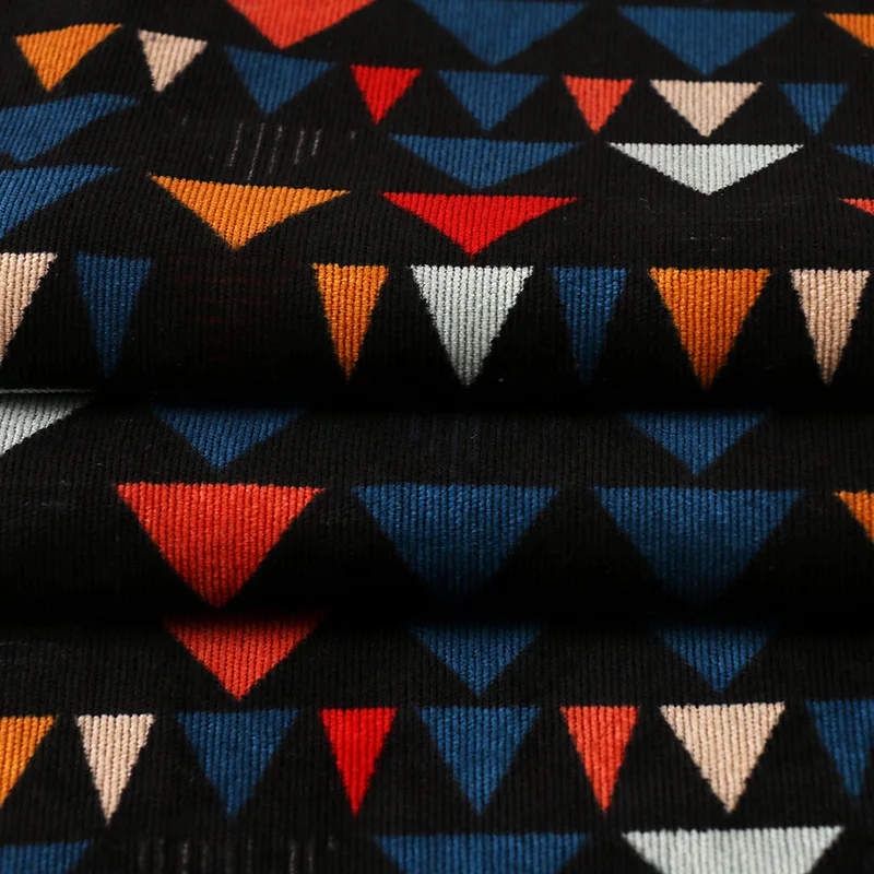 Women's Geometric Printed Corduroy Fabric Triangular Printed Cloth Women's Fashion Dress DIY Children's Clothing Hand Sewing
Women's Geometric Printed Corduroy Fabric Triangular Printed Cloth Women's Fashion Dress DIY Children's Clothing Hand Sewing